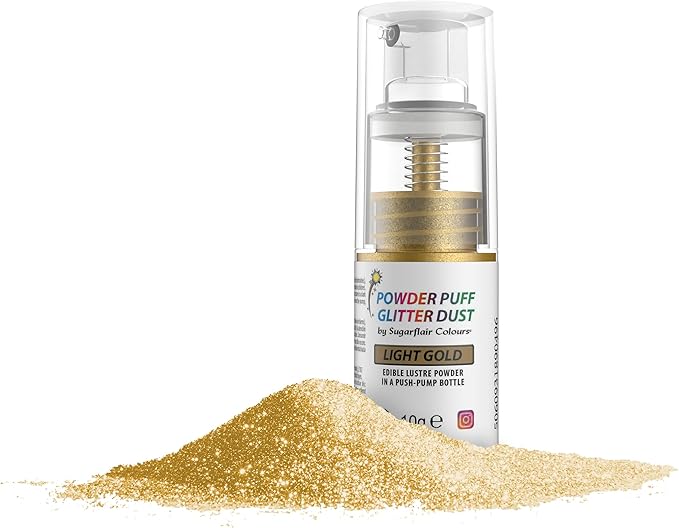 Jedilna barva v prahu, sprej Light gold 10g