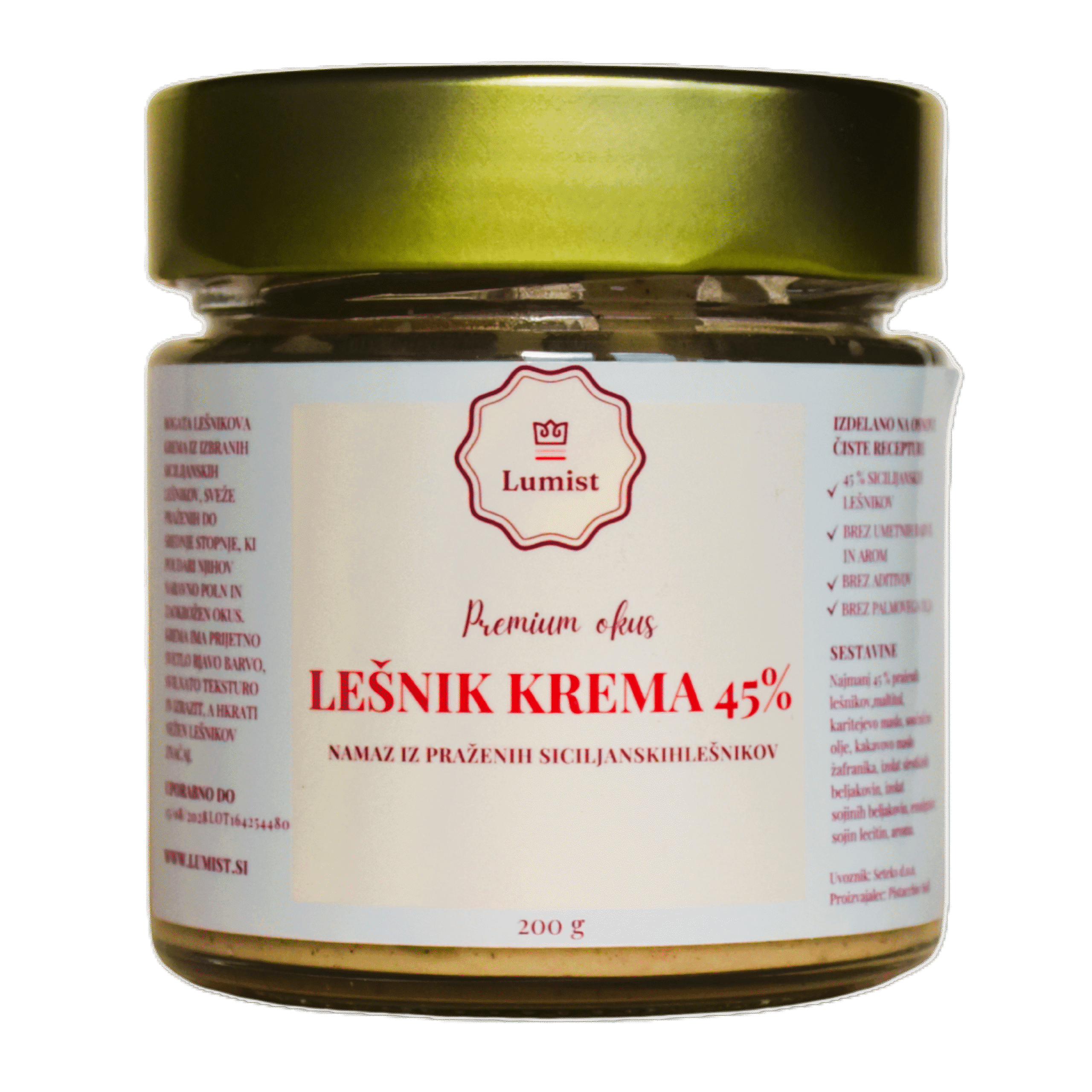 Lešnikova krema 45 %