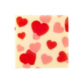 Čokoladni kvadrat Srčki, 3x3 cm 20 kos