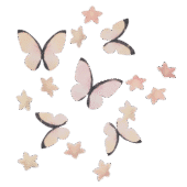 Rože & Metulji, ombre roza, oblatne dekoracije (30 kos)